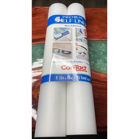 Con-Tact Brand Premium Shelf & Drawer Liner Heavy Duty 2-Pack 45 Total Sq Ft New - Picture 1 of 5